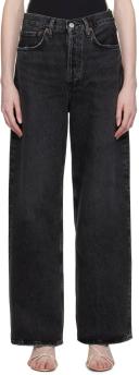 AGOLDE Womens Paradox Baggy Relaxed-Fit Low-Rise Organic Denim Jeans 26