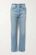 AGOLDE Womens Soundwave 90s Pinch Straight-Leg High-Rise Organic Denim Jeans 23