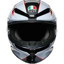 AGV K6 Flash Helmet Black/Gray/Red / 2XL