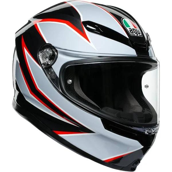 AGV K6 Flash Helmet Black/Gray/Red / ml