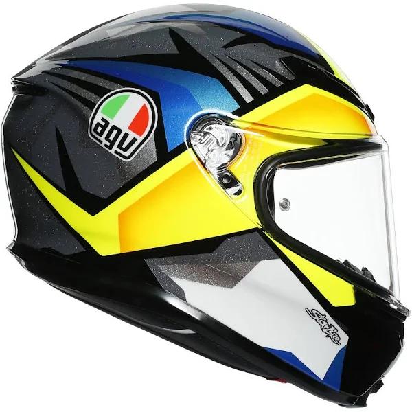 AGV K6 Flash Helmet Gray/Black/Lime / 2XL