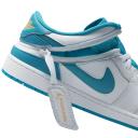 Air Jordan 1 FlyEase Low Aquatone Shoes - Size 18 - 174white/aquatone/celestial Gold