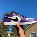 Air Jordan 1 Low 'Court Purple' 553558-500 12.5