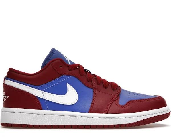 Air Jordan 1 Low 'Deep Blue' Sneakers | Red | Women's Size 6