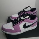 Air Jordan 1 Low SE 'Violet Shock' Mens Sneakers - Size 9.5