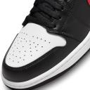 Air Jordan 1 Low White Toe Shoes - Size 17 - 063 Black/Fire red-white