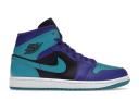 Air Jordan 1 Mid Black Grape Womens | Size 4.5