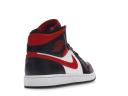 Air Jordan 1 Mid Bred Toe Shoes - Size 15 - White/black-red