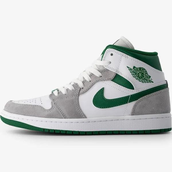 Air Jordan 1 Mid 'Grey Pine Green'