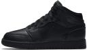 Air Jordan 1 Mid GS 'Triple Black' Shoes - Size 6Y