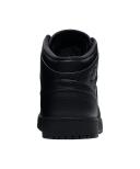 Air Jordan 1 Mid GS 'Triple Black' Shoes - Size 6Y