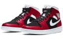 Air Jordan 1 Mid 'Gym Black' Sneakers | Red | Women's Size 5