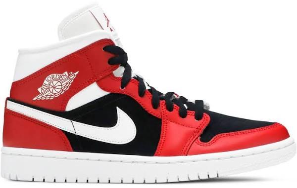 Air Jordan 1 Mid 'Gym Black' Sneakers | Red | Women's Size 5