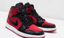 Air Jordan 1 Mid Gym Red Black Size 9.5