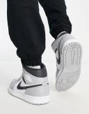 Air Jordan 1 Mid Light Smoke Grey Anthracite Men's US 11.5 Mens