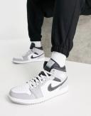 Air Jordan 1 Mid Light Smoke Grey Anthracite Men's US 11.5 Mens