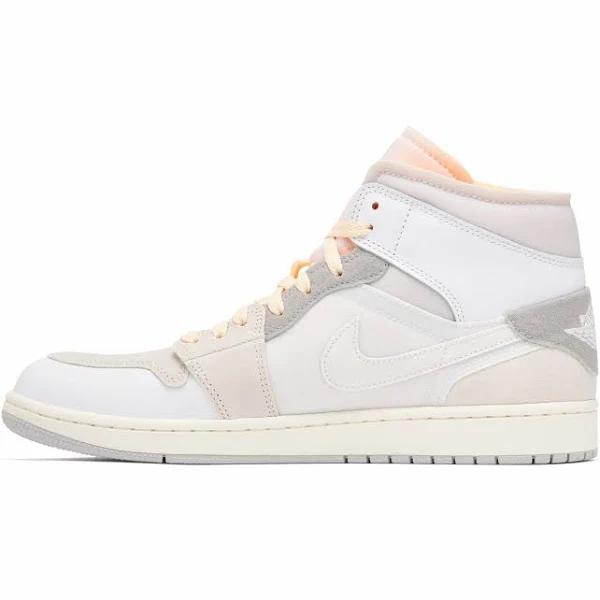 Air Jordan 1 Mid SE 'Inside Out' Sneakers | White | Men's Size 12