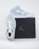Air Jordan 1 Mid SE 'Sail Light Blue' Sneakers | Men's Size 8.5
