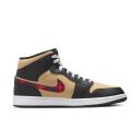 Air Jordan 1 Mid SE 'Tartan Swoosh' Sneakers | Brown | Men's Size 4