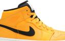 Air Jordan 1 Mid 'University Gold' Black