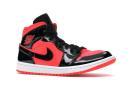 Air Jordan 1 Mid Women's Hot Punch Bright Crimson/Black BQ6472-600
