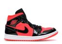 Air Jordan 1 Mid Women's Hot Punch Bright Crimson/Black BQ6472-600