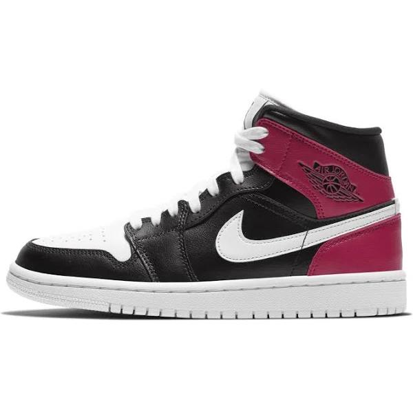 Air Jordan 1 Mid Women's Hot Punch Bright Crimson/Black BQ6472-600