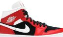 Air Jordan 1 Mid Womens Gym Red Black | Size 7.5