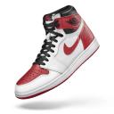 Air Jordan 1 Retro High OG Heritage Shoes - Size 4.5