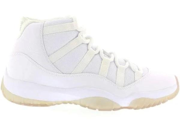 Air Jordan 11 Retro Anniversary Shoes - Size 8.5 - White/Metallic Silver