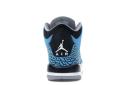 Air Jordan 3 Retro BG 4.5Y Shoes Dark Powder Blue / White 398614 406