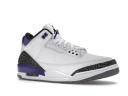 Air Jordan 3 Retro 'Dark Iris' Sneakers | White | Men's Size 15