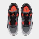 Air Jordan 4 Retro 'Infrared' Sneakers | Grey | Men's Size 14