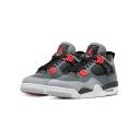 Air Jordan 4 Retro 'Infrared' Sneakers | Grey | Men's Size 14