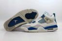 Air Jordan 4 Retro Off White/Military Blue