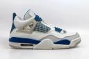 Air Jordan 4 Retro Off White/Military Blue