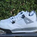 Air Jordan 4 Retro PS 'White Cement' Youth Sneakers - Size 12.0