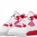 Air Jordan 4 Retro PS 'White Cement' Youth Sneakers - Size 12.0