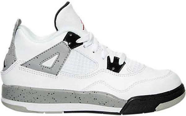 Air Jordan 4 Retro PS 'White Cement' Youth Sneakers - Size 12.0