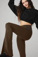 Airbrush High-Waist Flutter Legging in Espresso Brown, Size: Large | Alo Yoga