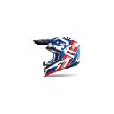Airoh Aviator 3 Rainbow MX Helmet Blue-Red L