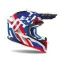 Airoh Aviator 3 Rainbow MX Helmet Blue-Red L