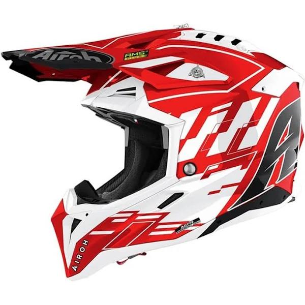 Airoh Aviator 3 Rampage MX Helmet Red L