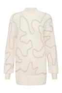 AJE Allegory Cornelli Jumper in Colour Ivory Sandstone Beige Size XS