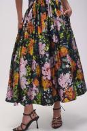 AJE Gabrielle Plunge Midi Dress in Colour Midnight Floral Size 14