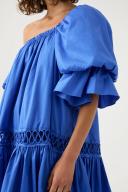 AJE Inspiration Mini Dress in Colour Marine Blue Size 4