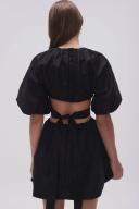 AJE Mimosa Cut Out Mini Dress in Colour Black Size 10