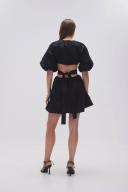AJE Mimosa Cut Out Mini Dress in Colour Black Size 10
