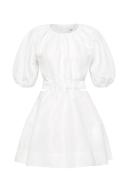 AJE Mimosa Cut Out Mini Dress in Colour Ivory Size 10