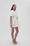 AJE Mimosa Cut Out Mini Dress in Colour Ivory Size 10